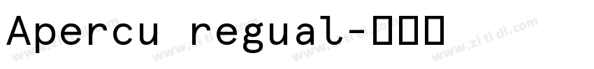 Apercu regual字体转换
